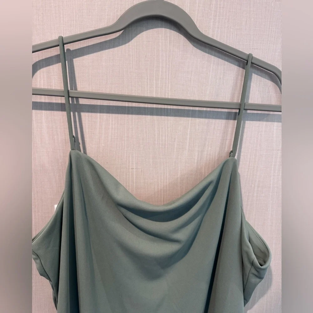 H&M Strapless Green Dress